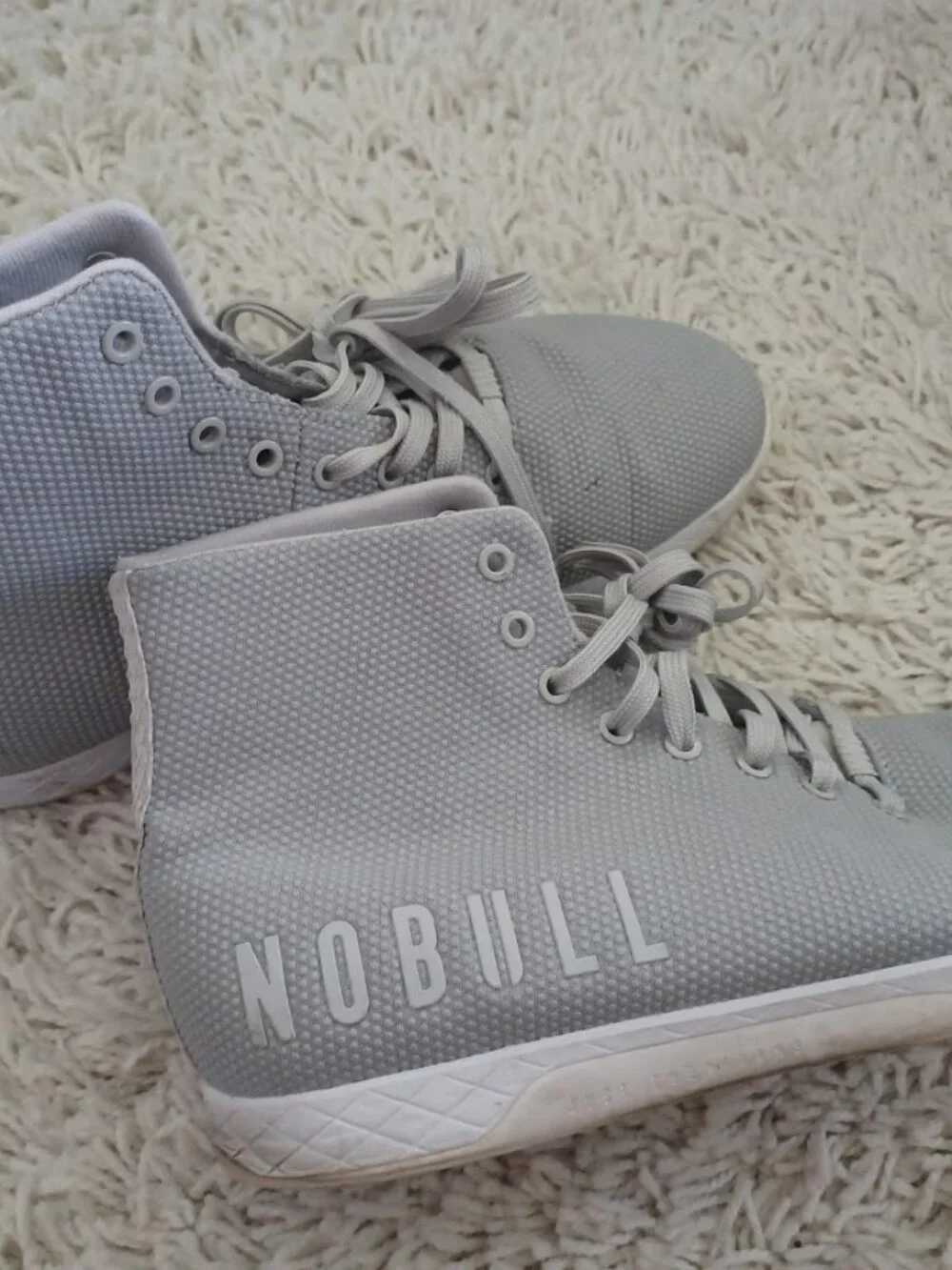 NOBULL High Top Trainer Gray SuperFabric CrossFit Shoes Men's 11.5 EU 45.5